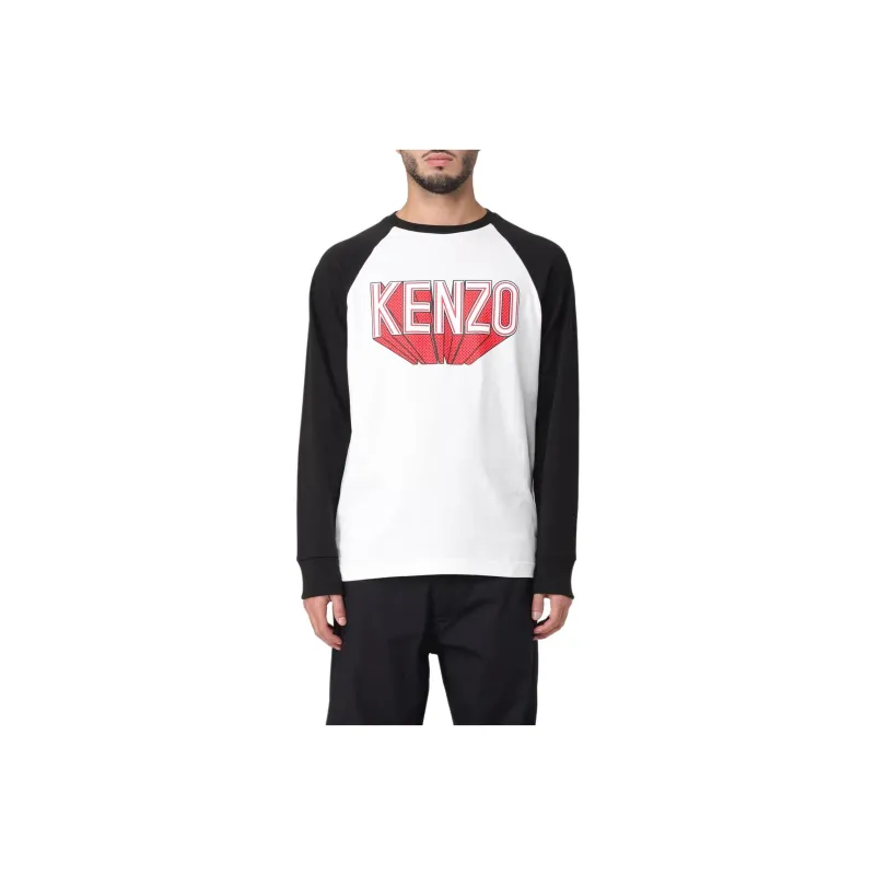 KENZO Logo Printed Long Sleeved T Shirt-0