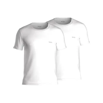 HUGO BOSS T Shirts Men 2 Pack White