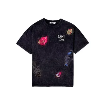 SSSAINT LOUIS T Shirts Men Black