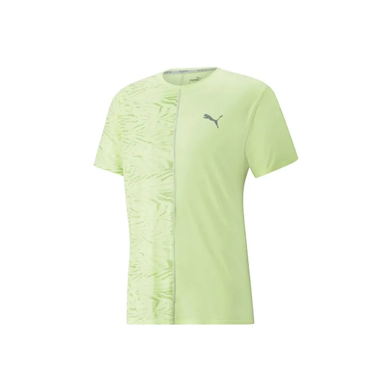 PUMA RUN GRAPHIC SS TEE M FIZZY LIGHT T-Shirt Men's Green-0