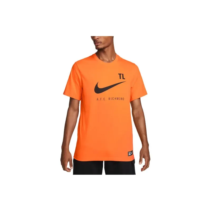 Nike T-Shirts Men Orange Red-0