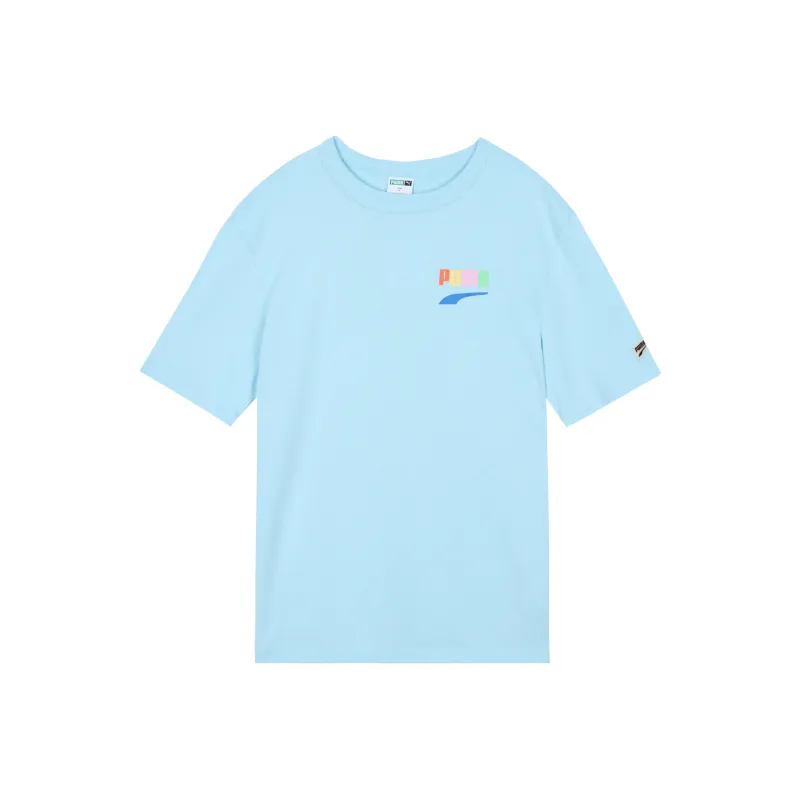 PUMA T Shirts Men Sky Blue-0
