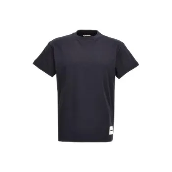 JIL SANDER + Logo Patch Crewneck Pack Of Three T Shirt
