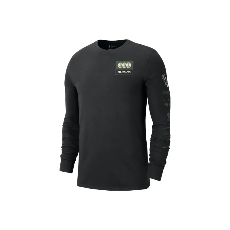 Nike Milwaukee Bucks Essential Men's Nike Nba Long Sleeve T Shirt-0