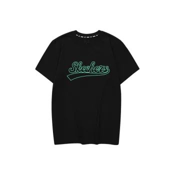 Skechers T Shirts Unisex Carbon Black/0018