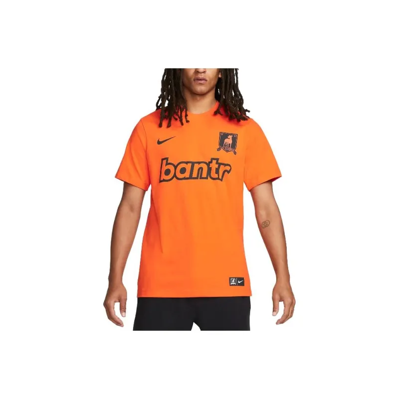 Nike T-Shirts Men Orange Red-0