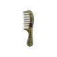18cm Green Sandalwood Round Handle with Coarse Teeth