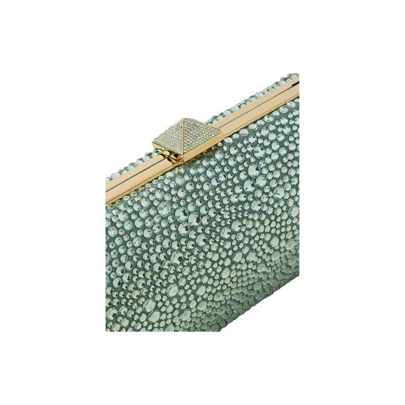 Valentino CARRY SECRETS Crystal Clutch Women's Turquoise-3