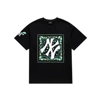 MLB SS23 Set in Sleeve T Shirt Unisex Black