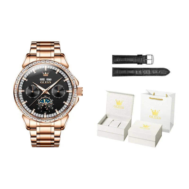 OLEVS Wisdom Series Mechanical Movement Watch Men's Watches White Dial-15