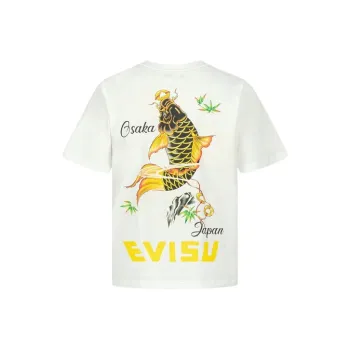 EVISU T Shirts Unisex White