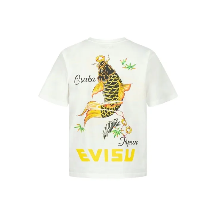 EVISU T Shirts Unisex White-0