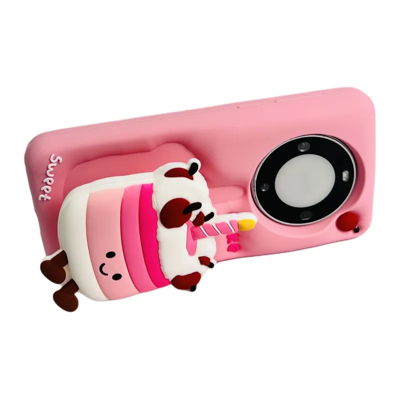 Wei Xin Silicone Material Cherry Cake Foundation Phone Cases Compatibility  Huawei Mate 70/60/50 Pro/Pura 70/70 Pro+-3
