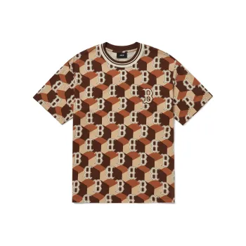 MLB Boston Red Sox T Shirt Korean Style Unisex Brown