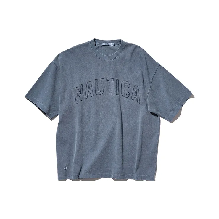Nautica White Sail Nautica White Sail White Sail Series Short Sleeved T Shirt Unisex-15