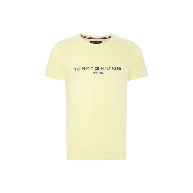 Tommy Hilfiger T Shirts Men Yellow ZHF-0