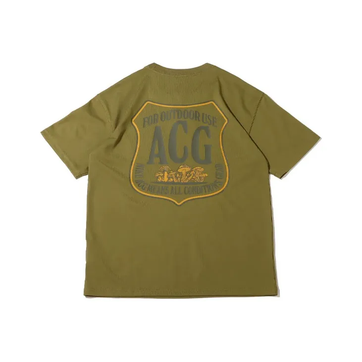 Nike ACG T Shirts Men Green-0