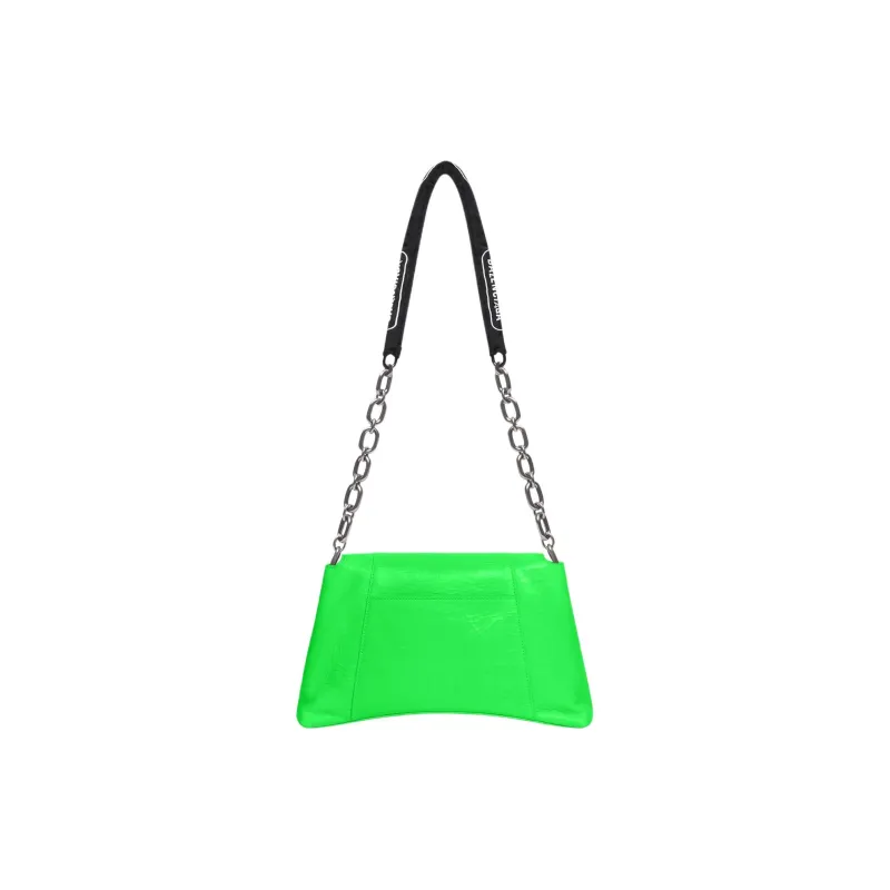 Balenciaga Downtown Cow Leather Hourglass Bag Shoulder Bag Small Size Women's Green-3
