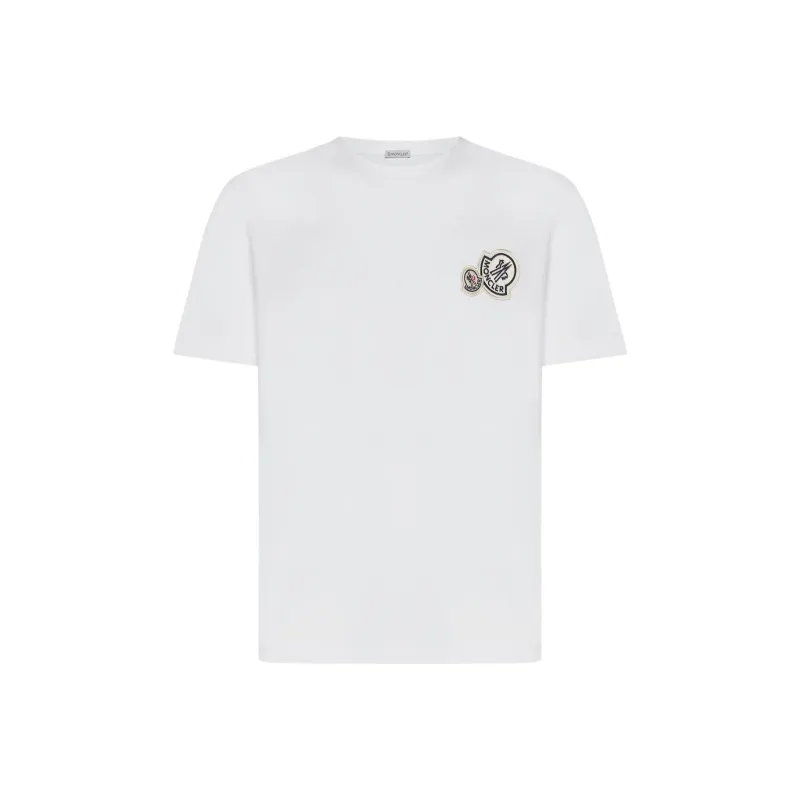 Moncler Double Logo Crewneck T Shirt-0