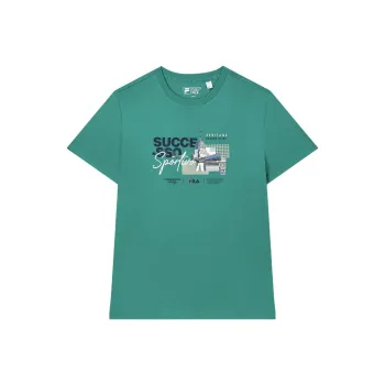 FILA T Shirts Men Hedge Green