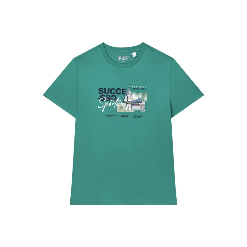 FILA T Shirts Men Hedge Green-0