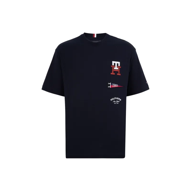 Tommy Hilfiger T Shirts Men Navy Blue DW5-0