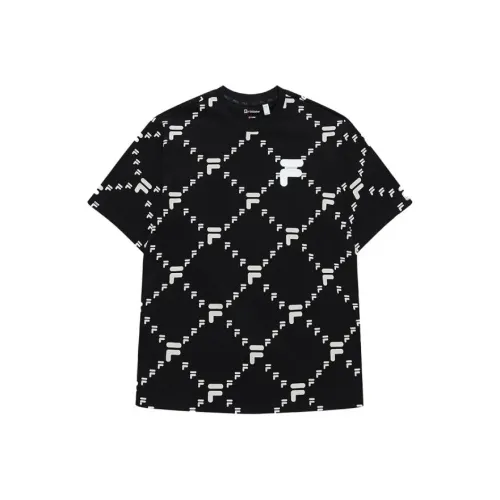FILA FUSION T Shirt Unisex Black