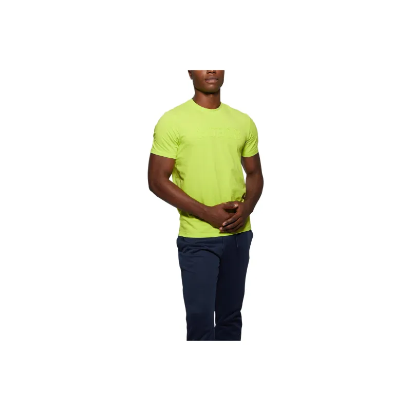 GUESS Eco Alphy Tee T-Shirt Men's Yellow Green-0