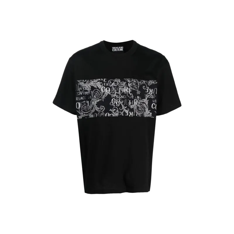 VERSACE JEANS COUTURE T Shirts Men Blue Black-0