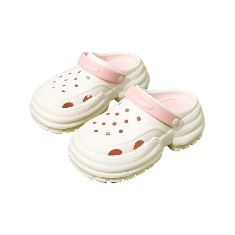 Gentle Welcome Platform Slippers Fashion Height Increasing Closed Toe Slip Resistant Reversible Slippers-9