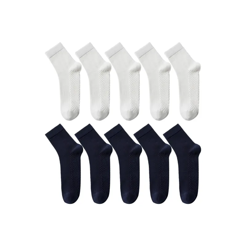 Cotton Gene Mid Calf Socks Men's Combo Set-15