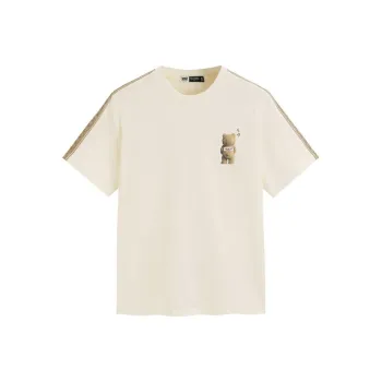 Everlast X Teddy Zoo X PEACEBIRD MEN PEACEBIRD X Teddy Bear T Shirts Men Ecru
