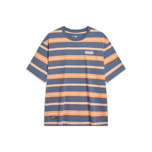 LiNing x OG_SLICK T Shirt Unisex Gray Indigo Sweet Pie Orange Ivory