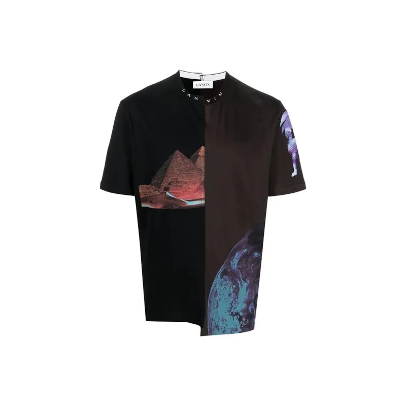 Lanvin T Shirts Men Black-0
