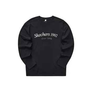 Skechers Colorful T Shirt Unisex Carbon Black