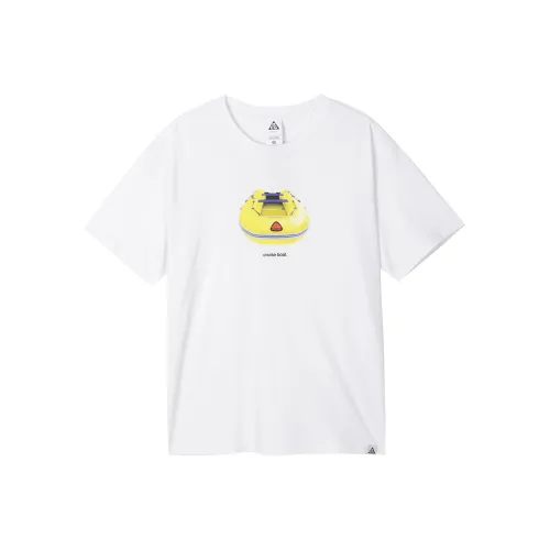 Nike ACG Set in Sleeve T Shirt Men's White
