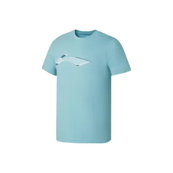 LiNing Fitness Series T Shirt Men's Evening Mist Blue