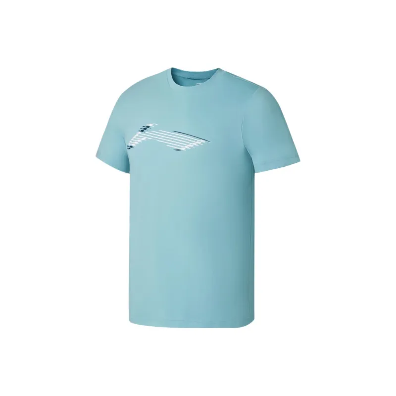 LiNing Fitness Series T Shirt Men's Evening Mist Blue-0
