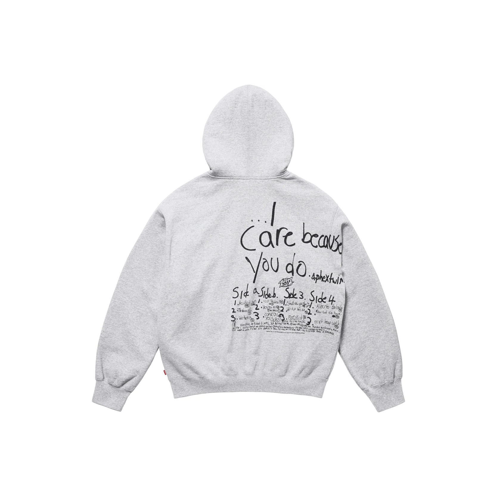 Supreme X Aphex Twin Zip Up Hooded Sweatshirt - POIZON