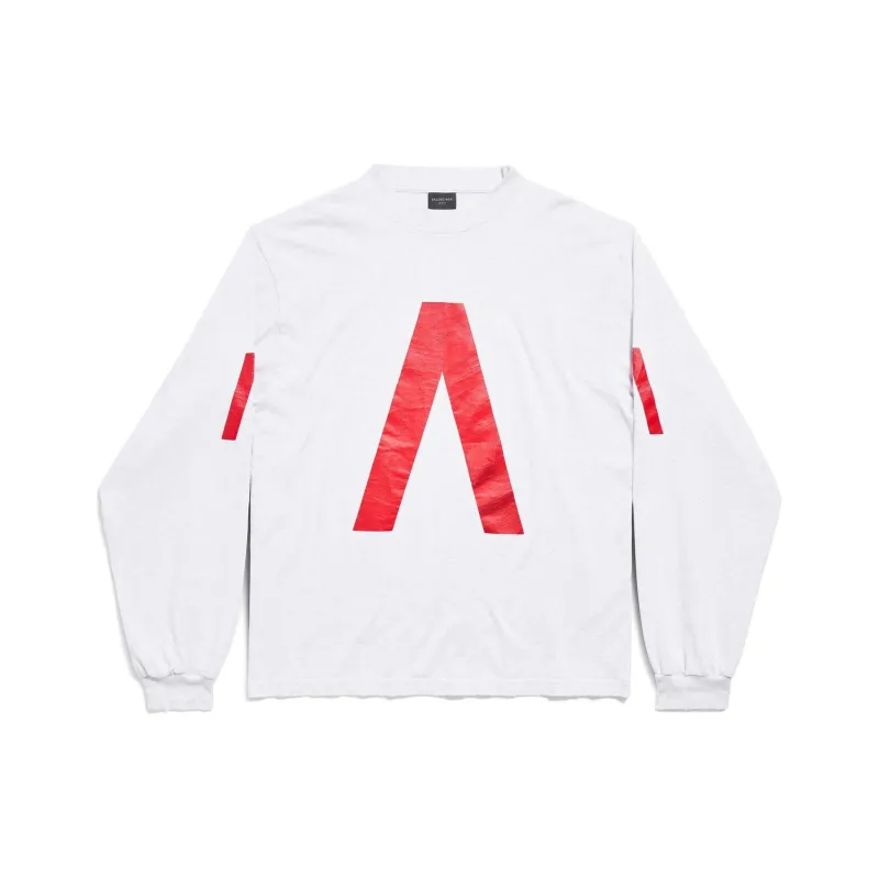 Balenciaga Archive Series Connected Long Sleeve T-Shirt T-Shirt Loose Fit Unisex White-0