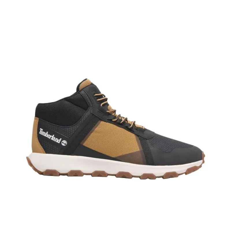 Timberland Winsor Trail Anti Slip Wear Resistant Mid Top Outdoor Shoes Men's Black Brown-1