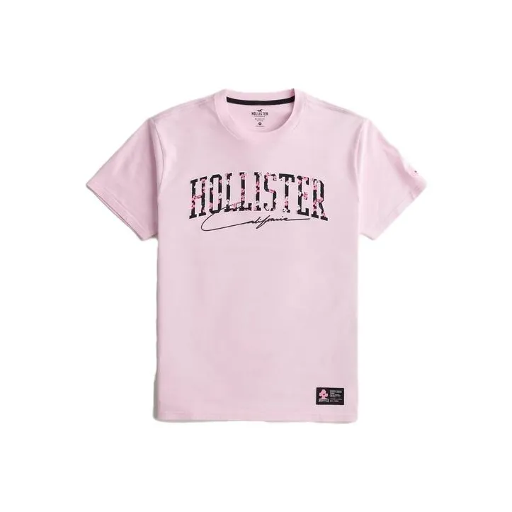 Hollister T-Shirts Unisex Pink-0