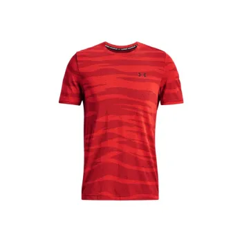 Under Armour Seamless Wave T Shirt Men's Orange Red