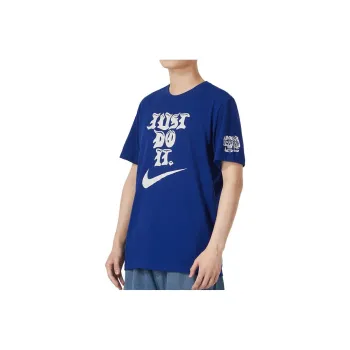 Nike Drop Shoulder Sleeve T Shirt Men's Blue