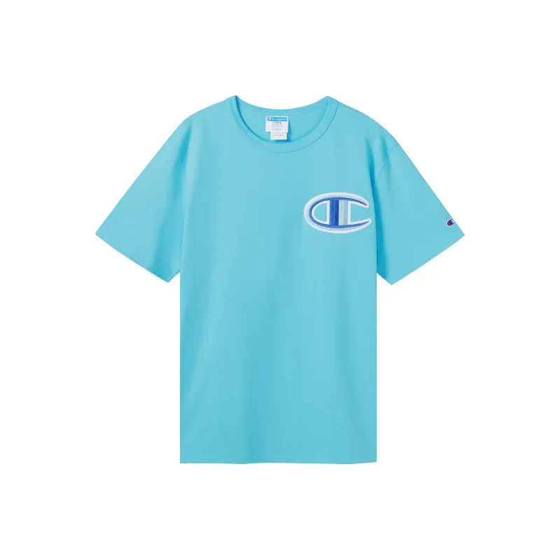 Champion T Shirts Unisex Sky Blue-0