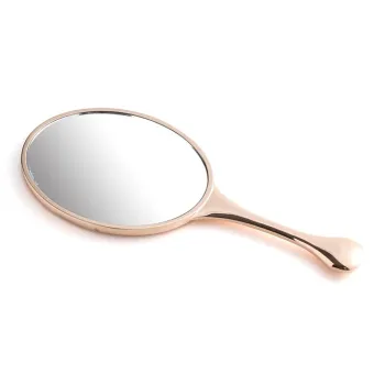 XIBI Metal Handheld European Style Sculpture Vintage Hand Mirror Zinc Alloy Mini Mirror