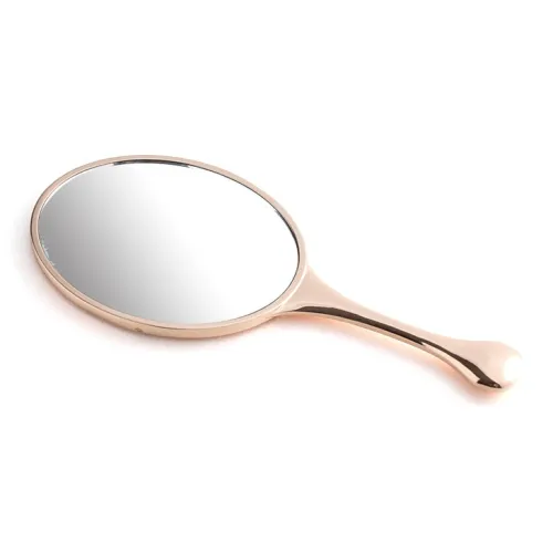 XIBI Metal Handheld European Style Sculpture Vintage Hand Mirror Zinc Alloy Mini Mirror