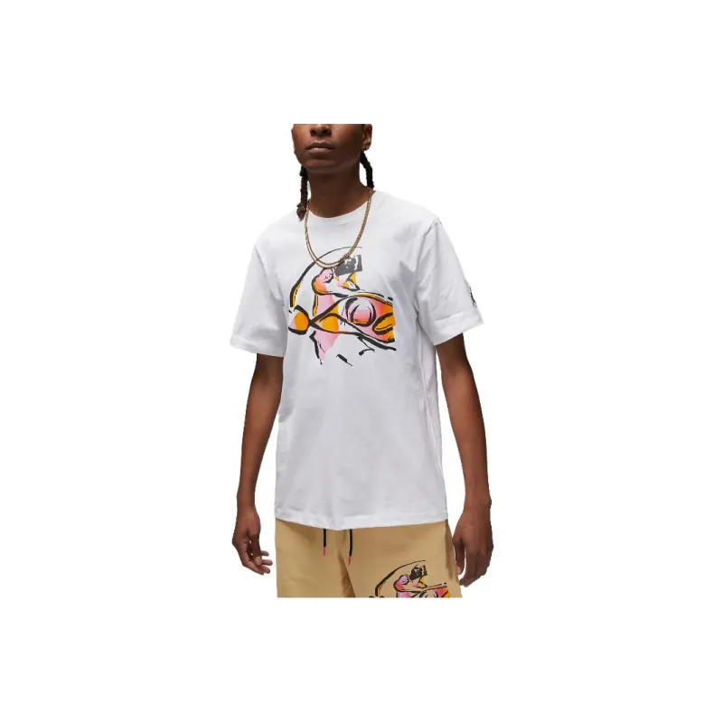 Jordan T Shirts Men White-0