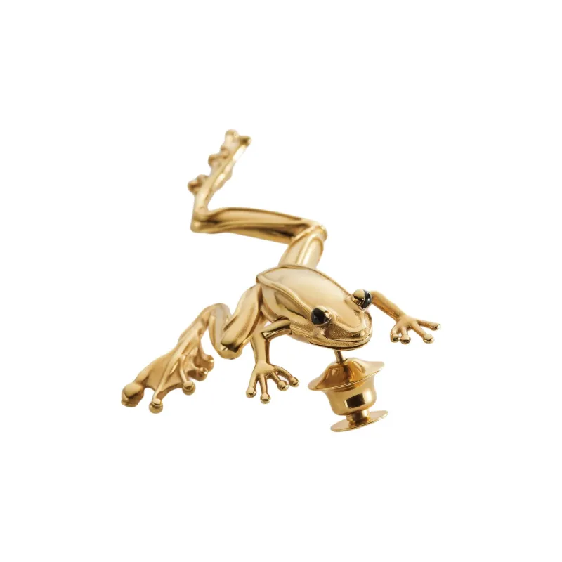 Bottega Veneta 18K Gold Plated, Sterling Silver, Enamel Brooches Women's Gold-1