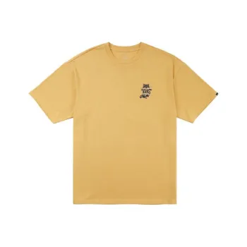 Vans Drop Shoulder Sleeve T Shirt Unisex Yellow